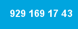 929 169 17 43 929 169 17 43